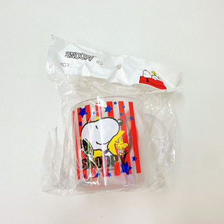スヌーピー(SNOOPY)の新品 スヌーピーコップ＆巾着ver3 プラコップ コップ袋 幼稚園 お弁当グッズ(弁当用品)