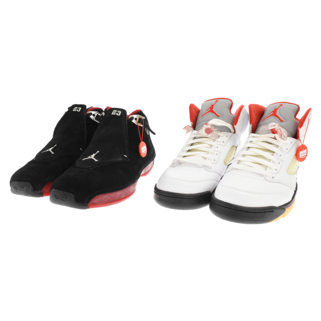 NIKE(ナイキ)のNIKE ナイキ Air Jordan 5 Countdown Pack 18/5 エアジョーダン5 カウントダウンパック 2足セット ブラック ホワイト US8.5/26.5cm 332565-991 メンズの靴/シューズ(スニーカー)の商品写真