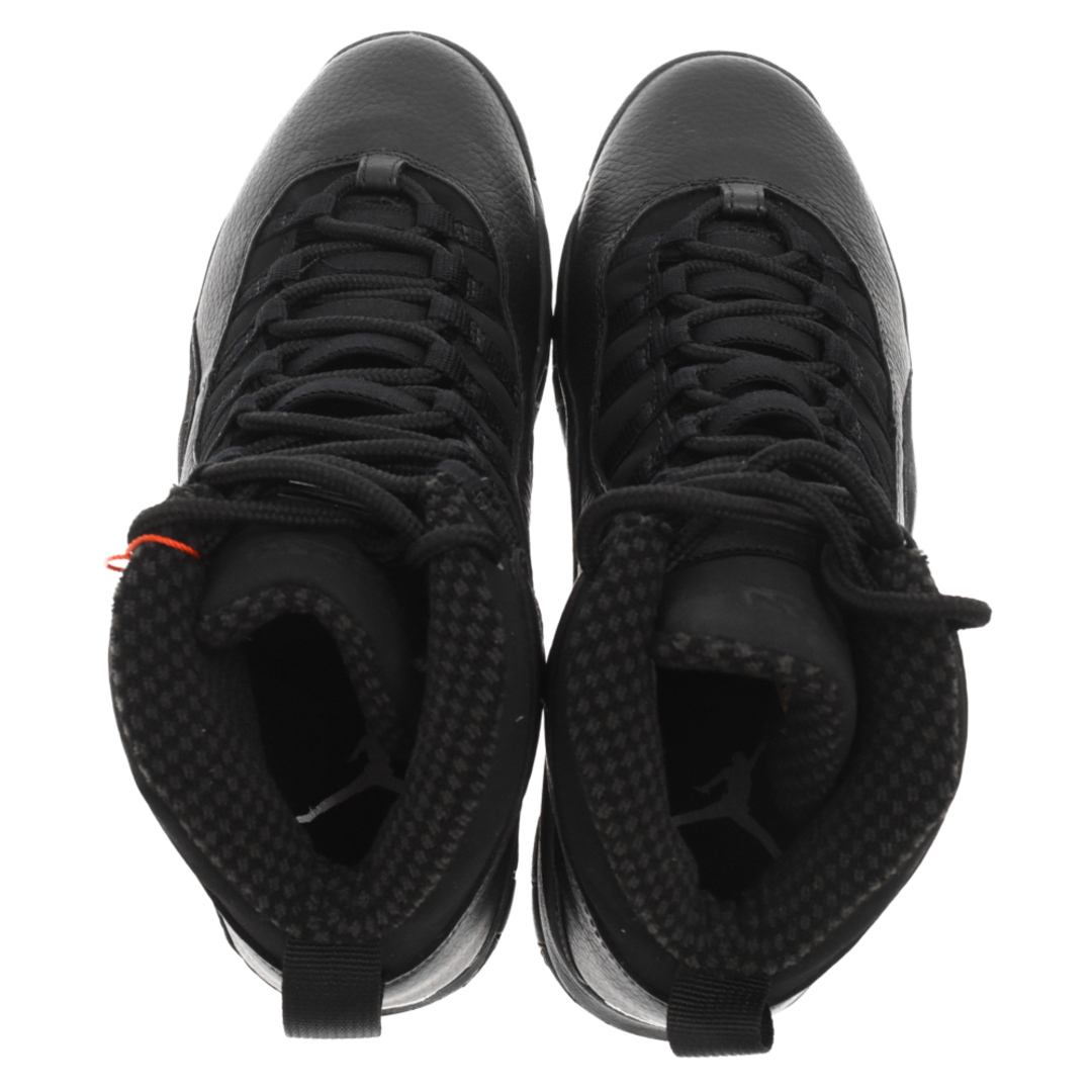 NIKE(ナイキ)のNIKE ナイキ Air Jordan 10 Retro Blackout エアジョーダン 10 レトロ ブラックアウト ハイカットスニーカー US8.5/26.5cm ブラック 310805-010 メンズの靴/シューズ(スニーカー)の商品写真