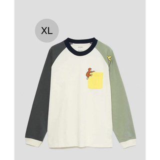 グラニフ(Design Tshirts Store graniph)のグラニフのビッグシルエットロンT(おさるのジョージ(Tシャツ/カットソー(七分/長袖))