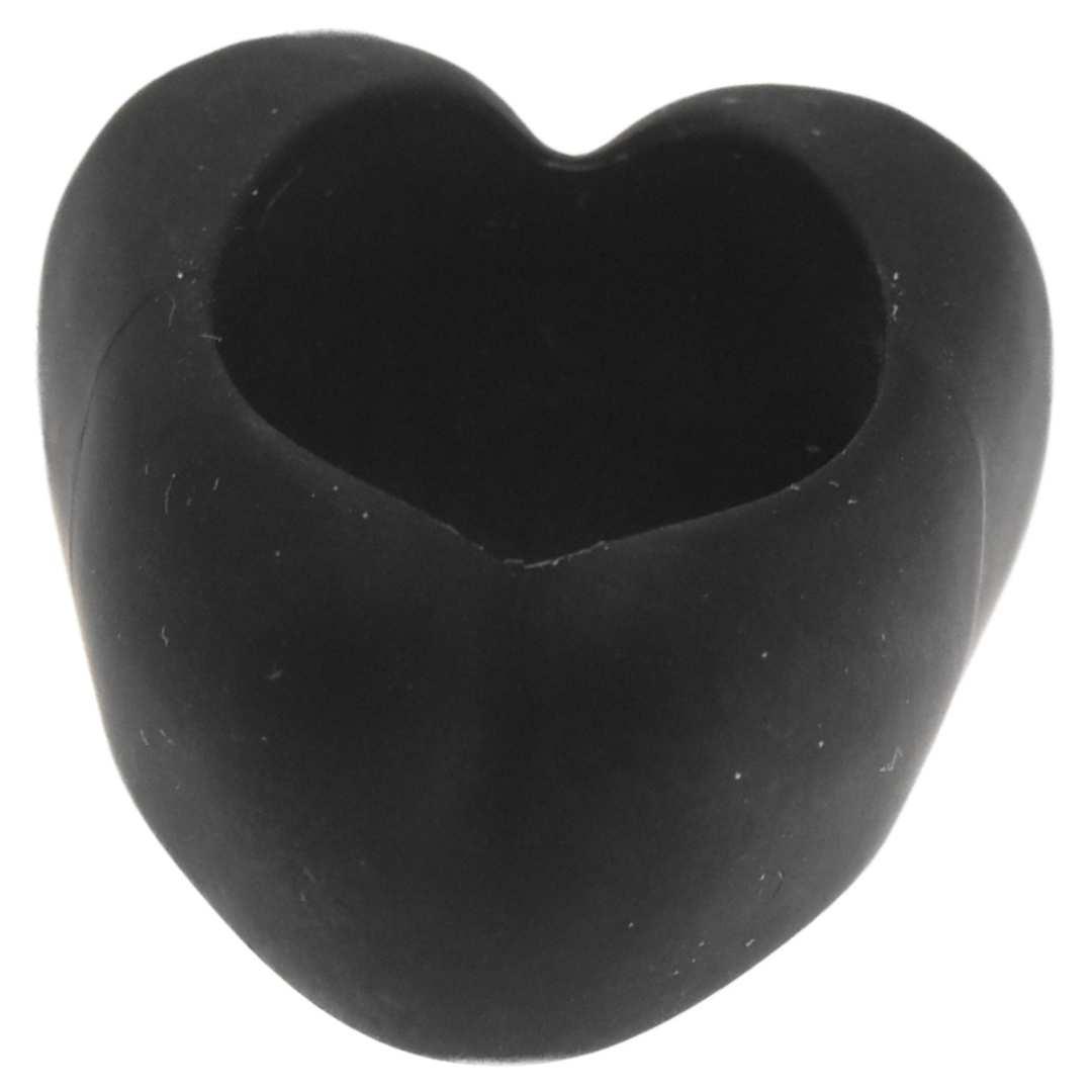 Chrome Hearts(クロムハーツ)のCHROME HEARTS クロムハーツ HEART PLSTC RING ハート シリコンラバーリング ブラック メンズのアクセサリー(リング(指輪))の商品写真