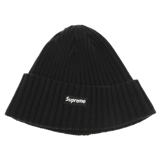 シュプリーム(Supreme)のSUPREME シュプリーム Overdyed Ribbed Small Box Logo Beanie オーバーダイ スモールボックスロゴ コットンニットキャップ ビーニー 帽子 ブラック(ニット帽/ビーニー)