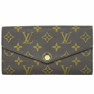 ルイヴィトン(LOUIS VUITTON)の本物 ルイヴィトン LOUIS VUITTON LV ポルトフォイユサラ モノグラム 長財布 ロングウォレット ブラウン M60531 Portefeuille Sarah ビトン 財布 ウォレット 中古(財布)