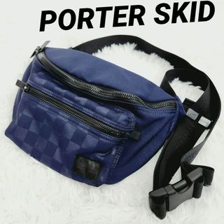 ポーター(PORTER)の美品★ポーター スキッド ウエストバッグ ポーチ ボディーバッグ ヒップバッグ(ウエストポーチ)