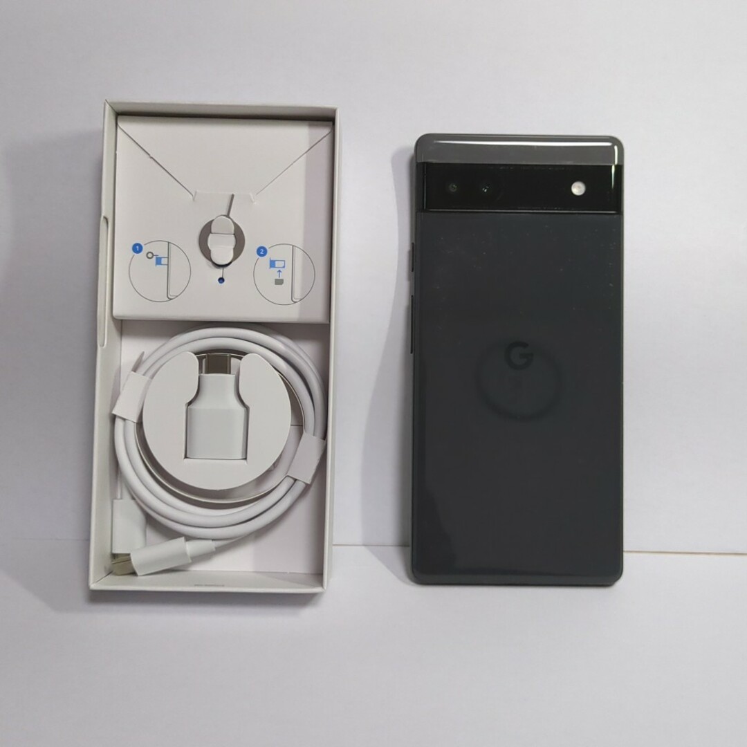 Google Pixel(グーグルピクセル)のGoogle Pixel 6a  チャコール   中古品 スマホ/家電/カメラのスマートフォン/携帯電話(スマートフォン本体)の商品写真