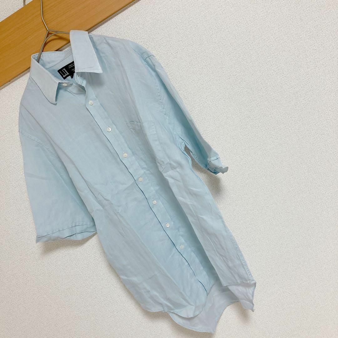 Dunhill(ダンヒル)の【匿名発送】　dunhill ダンヒル　半袖ワイシャツ　38号　Mサイズ相当 メンズのトップス(シャツ)の商品写真