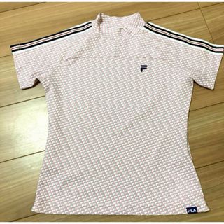 フィラ(FILA)のフィラゴルフ  モックネック半袖シャツ　ハイネック半袖シャツM レディース(ウエア)