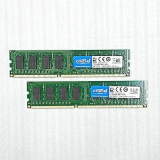 【動作確認済】デスクトップPCメモリー DDR3 8GB 2枚セット⑥(PCパーツ)