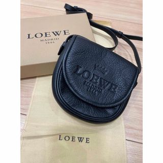 ロエベ(LOEWE)のLoewe レザーショルダーバッグ サコッシュ ポーチ(ショルダーバッグ)