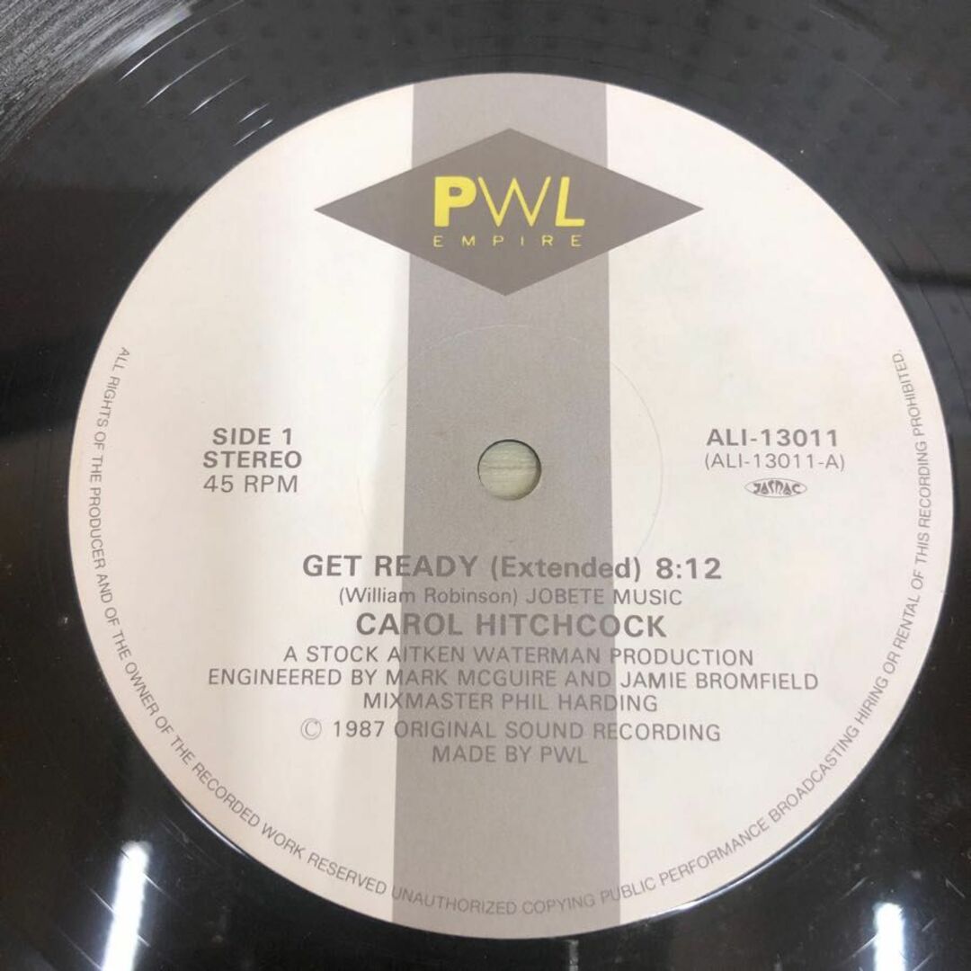 1▼ LP ゲット・レディ キャロル・ヒッチコック GET READY ALI-13011 帯なし ライナーありCAROL HITCHCOCK エンタメ/ホビーのエンタメ その他(その他)の商品写真