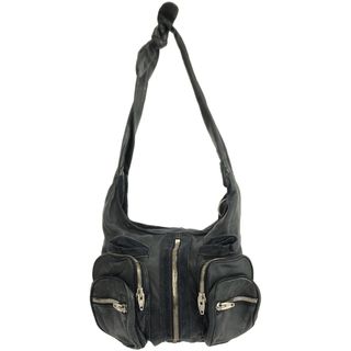 アレキサンダーワン(Alexander Wang)のALEXANDER WANG アレキサンダーワン Donna Hobo Bag レザーショルダーバッグ ネイビー  2P10111(ショルダーバッグ)