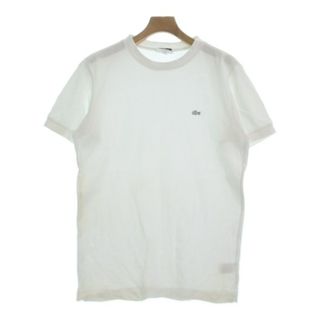 LACOSTE - LACOSTE ラコステ Tシャツ・カットソー 3(M位) 白 【古着】【中古】