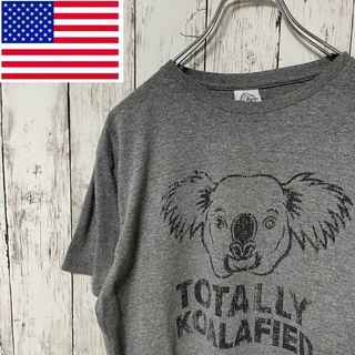 PRO WEIGHT アメリカ古着 アニマル柄プリントTシャツ グレー メンズ(Tシャツ/カットソー(半袖/袖なし))