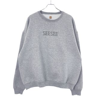 SEE SEE シーシー FRUITS CREW GREY クルーネックスウェットトレーナー  グレー XL(スウェット)