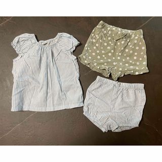 エイチアンドエム(H&M)のこども服　H&Mベビー　夏服　80サイズ　まとめ売り(Ｔシャツ)