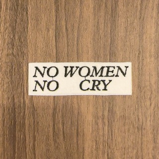 〜NO WOMEN NO CRY〜　⭐︎ワッペン⭐︎アップリケ⭐︎〜サイズ大〜