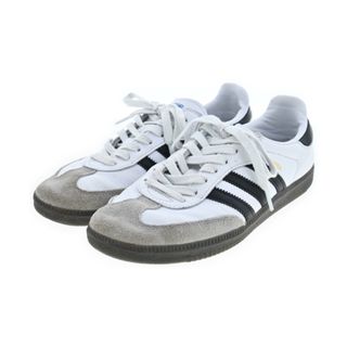 アディダス(adidas)のadidas アディダス スニーカー 24cm 白 【古着】【中古】(スニーカー)