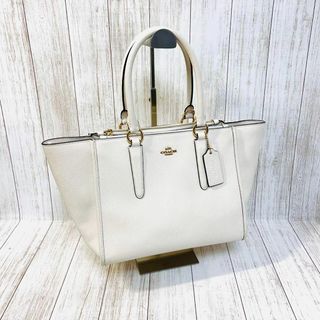 コーチ(COACH)のコーチ　トートバッグ　クロスビー　オープンポケット　キャリーオール　レザー　白(トートバッグ)