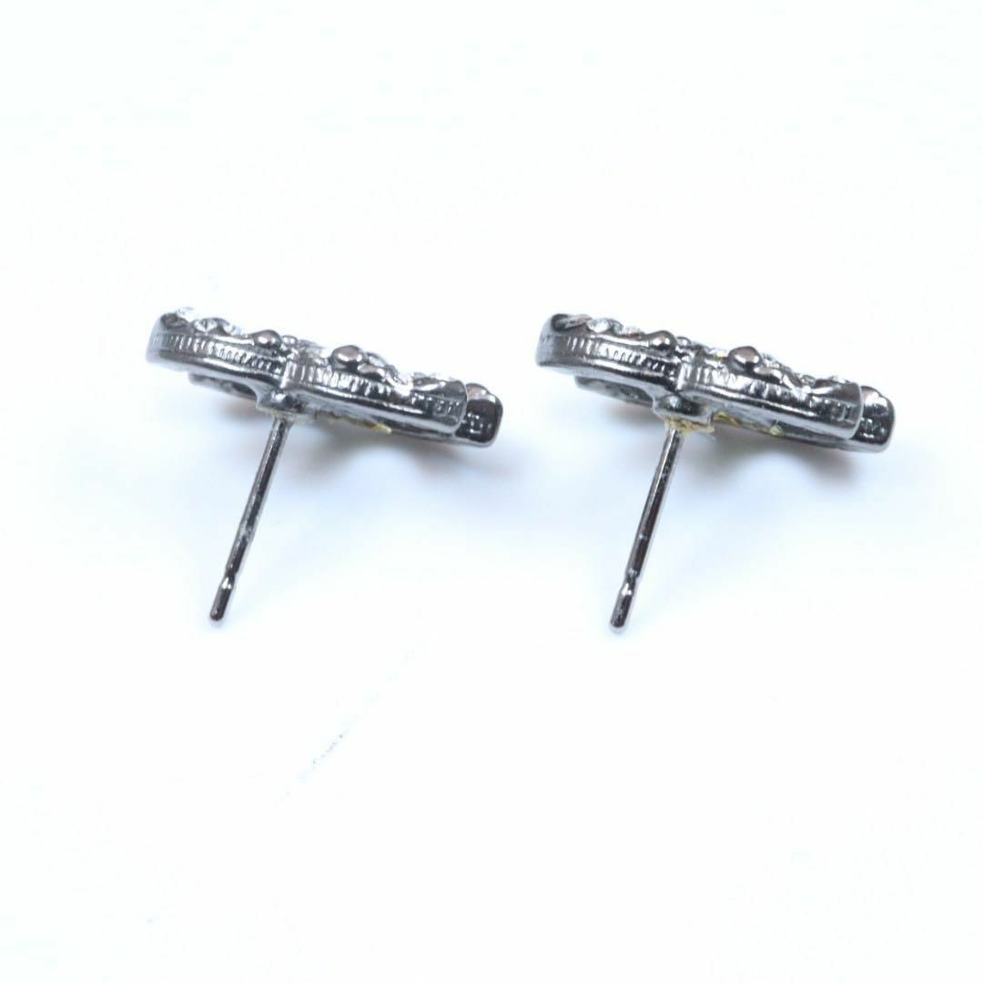 CHANEL シャネル ココマーク ラインストーン ピアス シルバー 4012 CHANEL シャネル ココマーク ラインストーン ピアス シルバー 4012