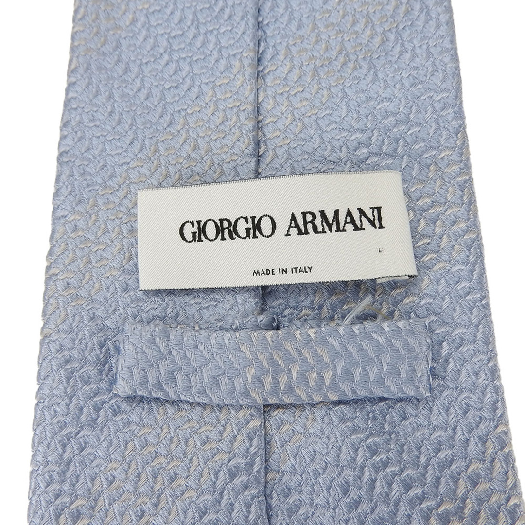 Giorgio Armani(ジョルジオアルマーニ)の【中古】 ジョルジオアルマーニ ネクタイ シルク パウダーブルー 紳士 おしゃれ アパレル メンズ 男性 GIORGIO ARMANI メンズのファッション小物(ネクタイ)の商品写真