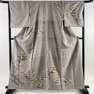 訪問着 身丈163.5cm 裄丈67.5cm 正絹 逸品 【中古】(着物)