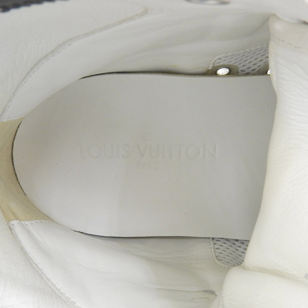LOUIS VUITTON(ルイヴィトン)の【本物保証】 ルイヴィトン LOUIS VUITTON ベースボールライン ハイカットスニーカー 靴 レザー ホワイト 白 8 メンズ メンズの靴/シューズ(スニーカー)の商品写真