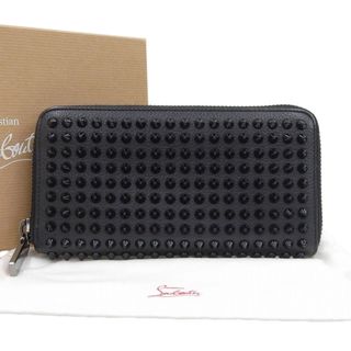 クリスチャンルブタン(Christian Louboutin)の【本物保証】 箱・布袋付 クリスチャン ルブタン CHRISTIAN LOUBOUTIN パネトーネ スパイクウォレット スタッズ レザー ブラック 1165044(財布)