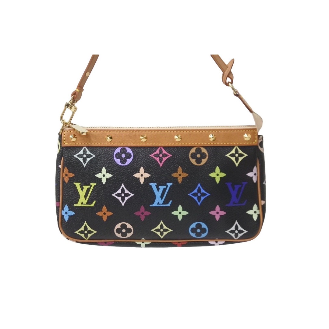 LOUIS VUITTON(ルイヴィトン)のLOUIS VUITTON ルイヴィトン モノグラムマルチ ポシェット アクセソワ―ル M92648 村上隆 ワンショルダー 美品 中古 62506 レディースのファッション小物(ポーチ)の商品写真