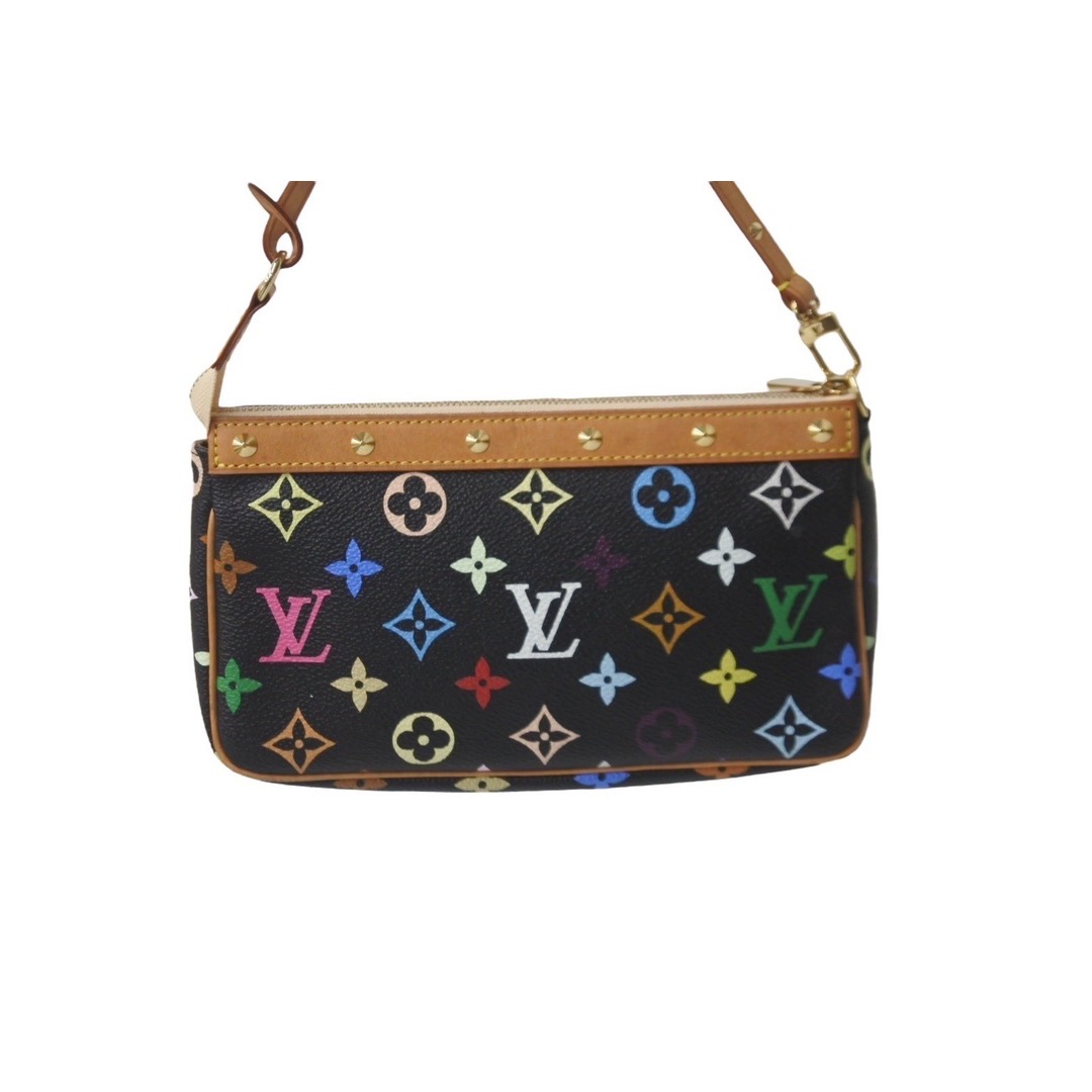 LOUIS VUITTON(ルイヴィトン)のLOUIS VUITTON ルイヴィトン モノグラムマルチ ポシェット アクセソワ―ル M92648 村上隆 ワンショルダー 美品 中古 62506 レディースのファッション小物(ポーチ)の商品写真