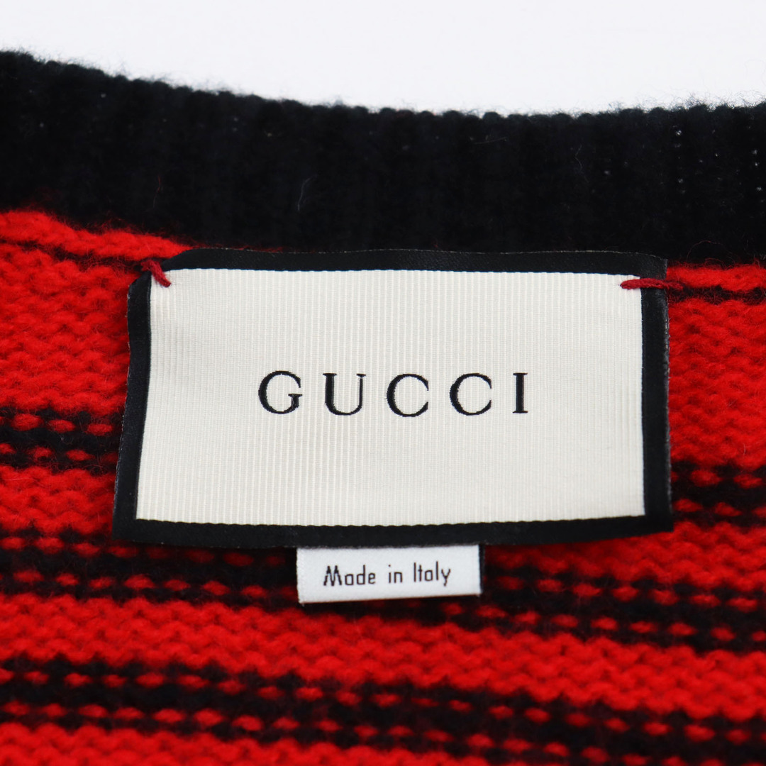 GUCCI - 極美品○GUCCI グッチ 545589 BEE刺繍 ボーダー柄 GUCCI - 極美品○GUCCI グッチ 545589 BEE刺繍 ボーダー柄