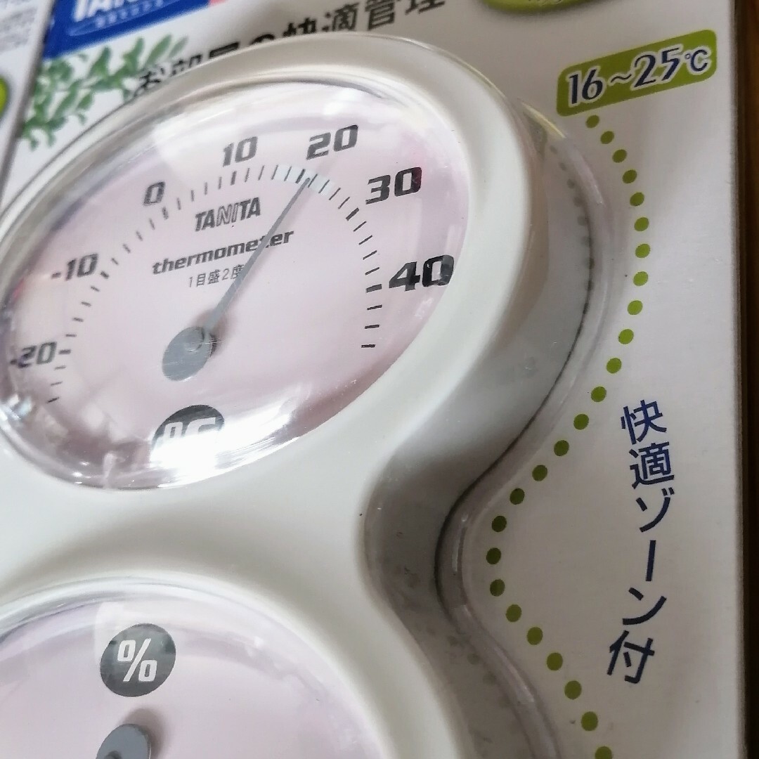 タニタ 温湿度計 ピンク TT-509-PK(1コ入) インテリア/住まい/日用品のインテリア小物(その他)の商品写真