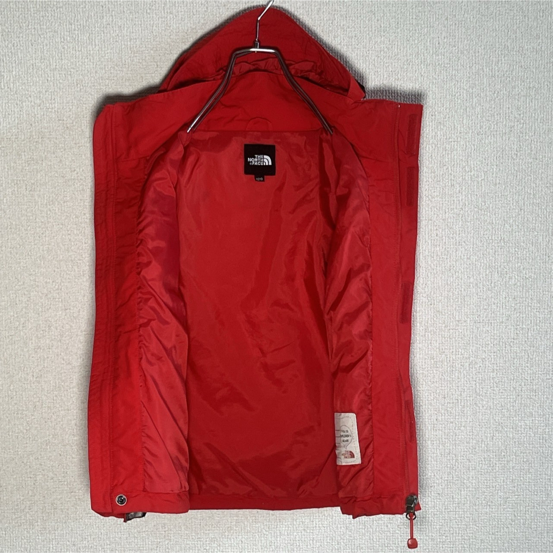 THE NORTH FACE(ザノースフェイス)の【キッズ】ノースフェイス　マウンテンパーカー　レッド　キッズ120 キッズ/ベビー/マタニティのキッズ服女の子用(90cm~)(ジャケット/上着)の商品写真