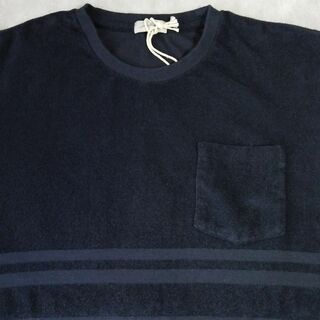 シーグリーン(SEAGREEN)のSeagreen【 NAVY 】01 PILE BORDER T-SHIRT(Tシャツ/カットソー(半袖/袖なし))