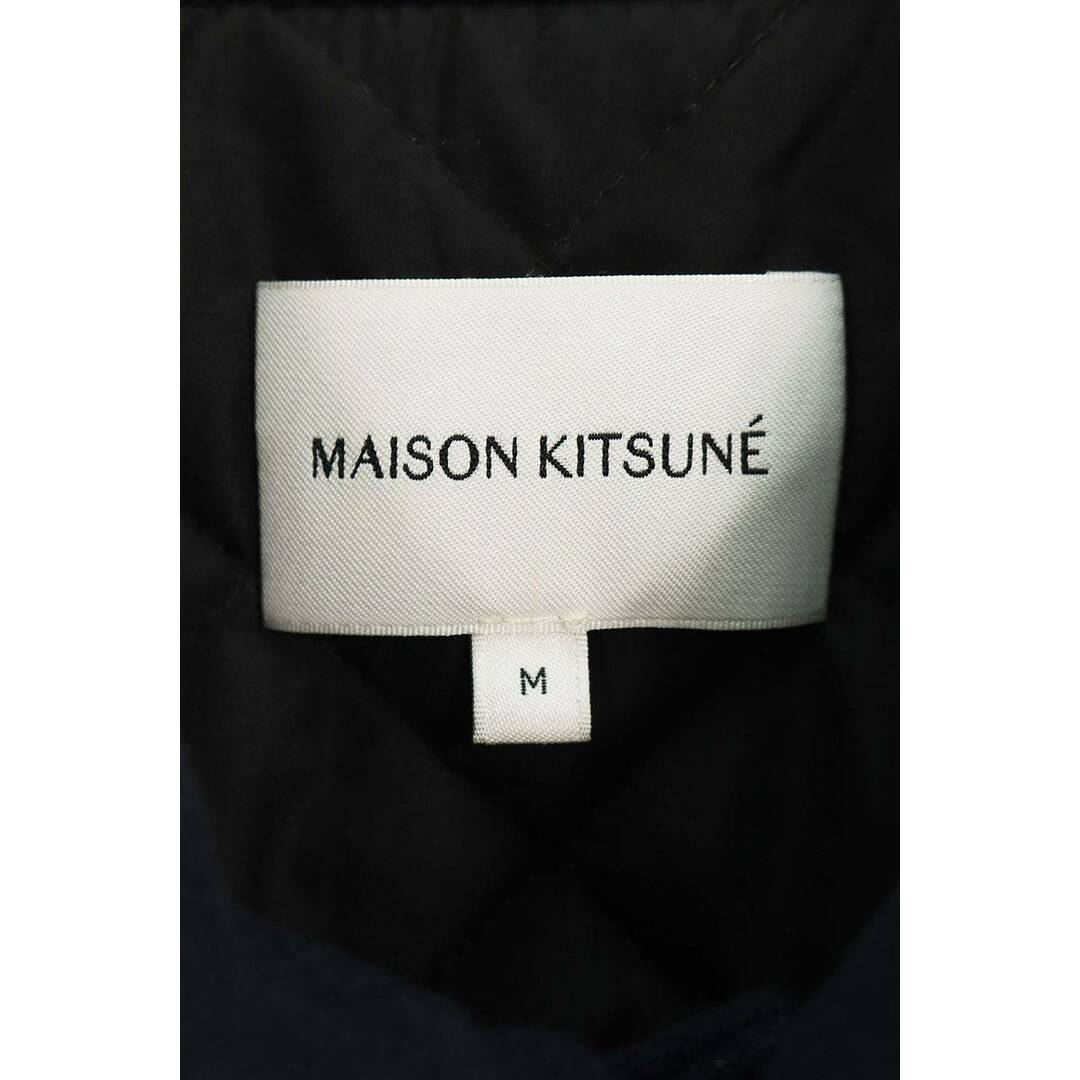 MAISON KITSUNE'(メゾンキツネ)のメゾンキツネ  KML03570 レザースリーブスタジャンブルゾン メンズ M メンズのジャケット/アウター(ブルゾン)の商品写真