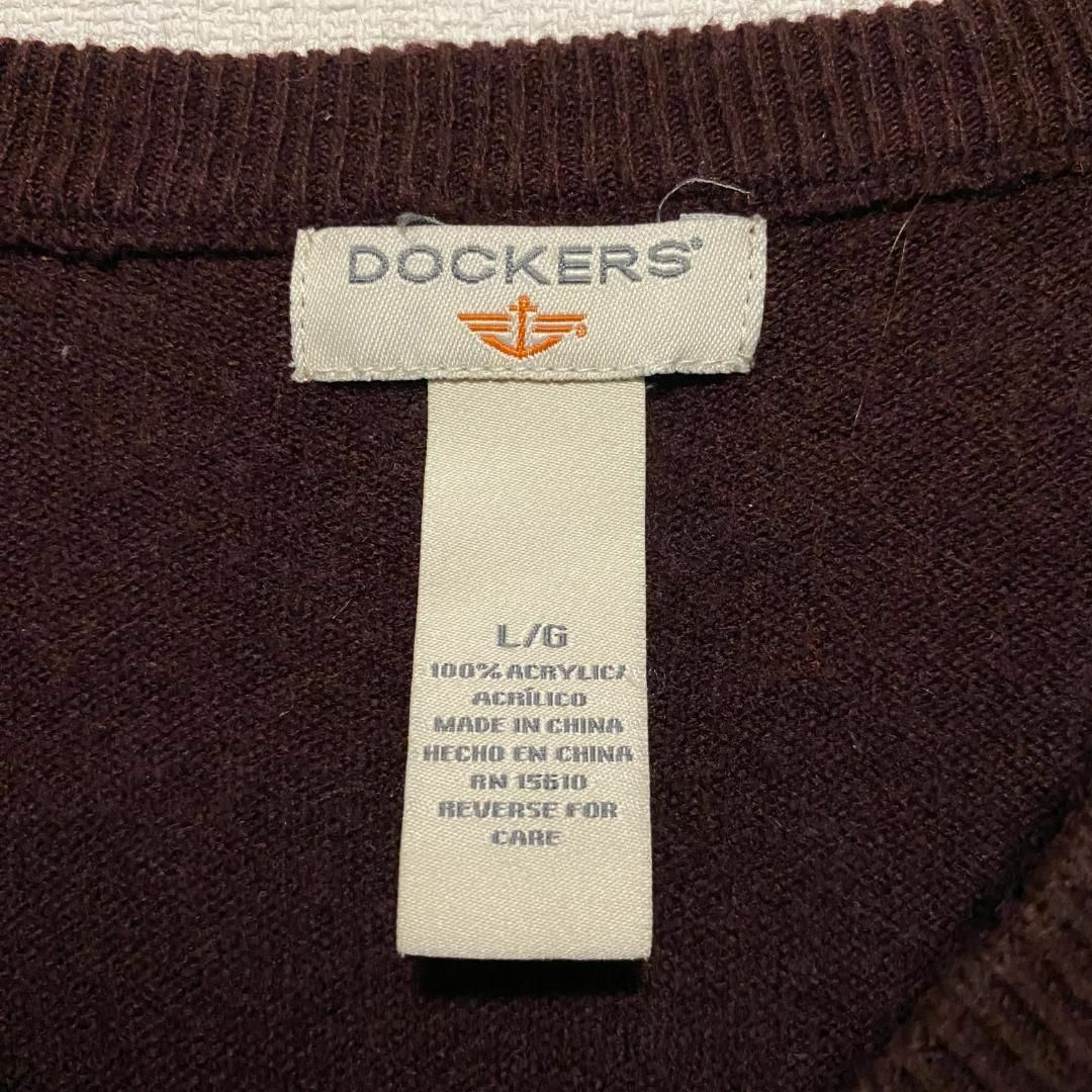 VINTAGE(ヴィンテージ)のアメリカ古着　DOCKERS　ニット　セーター　アーガイル柄　アクリル　P812 メンズのトップス(ニット/セーター)の商品写真