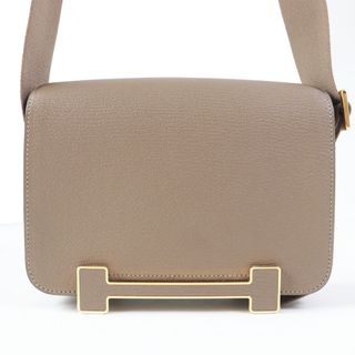 エルメス(HERMES)の極美品◎HERMES エルメス ゲタ エトゥープ ゴールド金具 ショルダーバッグ B刻印 箱・保存袋付き フランス製 正規品 レディース(ショルダーバッグ)