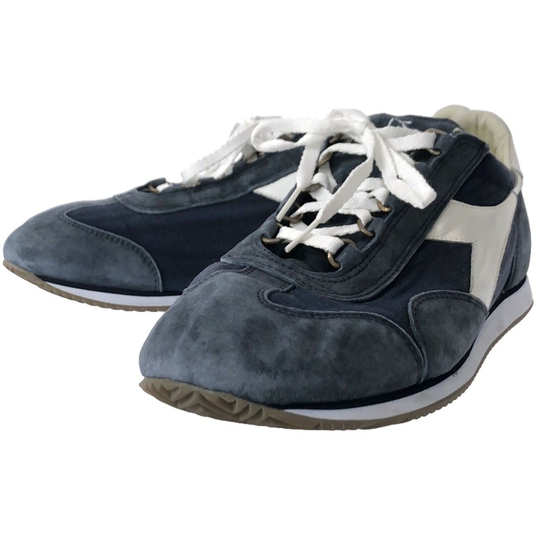 DIADORA(ディアドラ)のDIADORA ディアドラ EQUIPE STONE WASH スウェードローカットスニーカー ネイビー系 28cm 156988 メンズの靴/シューズ(スニーカー)の商品写真