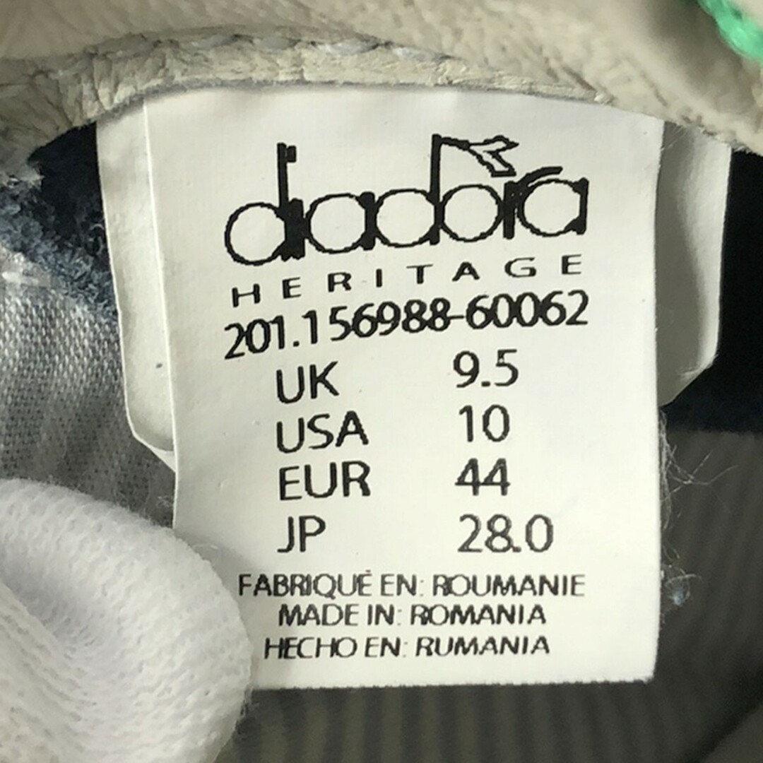 DIADORA(ディアドラ)のDIADORA ディアドラ EQUIPE STONE WASH スウェードローカットスニーカー ネイビー系 28cm 156988 メンズの靴/シューズ(スニーカー)の商品写真