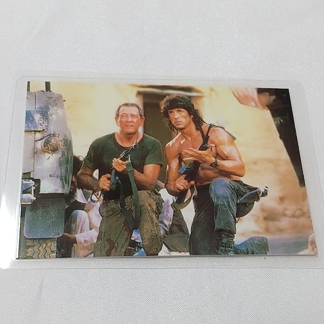 【送料込み】RAMBO 1988年 ラミネートカード ５枚set エンタメ/ホビーのタレントグッズ(その他)の商品写真