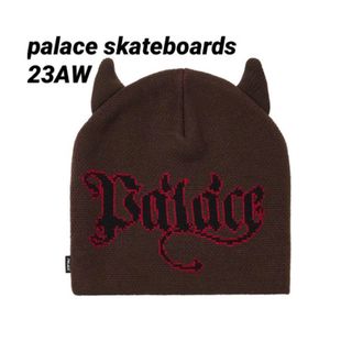 パレス(PALACE)の新品 Palace HORNY NEIN CUFF BEANIE BROWN(ニット帽/ビーニー)