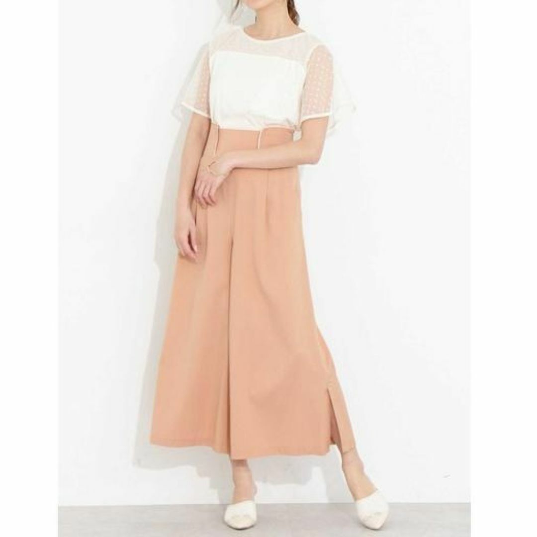 JILL by JILLSTUART(ジルバイジルスチュアート)の【JILL by JILLSTUART】 ハイウエストワイドパンツ レディースのパンツ(その他)の商品写真