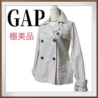 ギャップ(GAP)の新品　タグ付き　(訳あり)  GAP スプリング　ハーフコート　ベルト付き　M(スプリングコート)