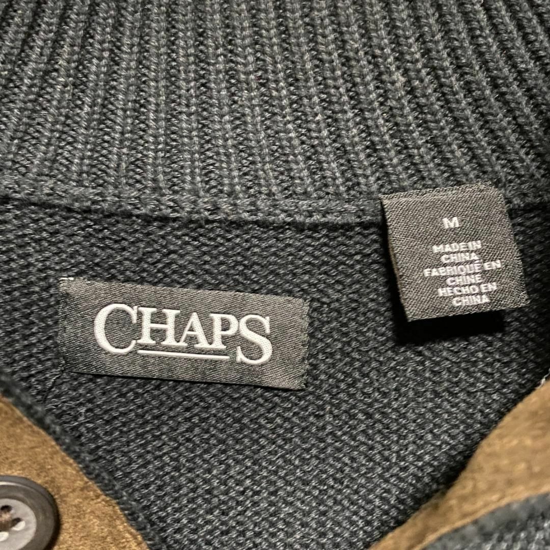 CHAPS(チャップス)のアメリカ古着　CHAPS ヘンリーネック　ニット セーター　長袖　J109 メンズのトップス(ニット/セーター)の商品写真