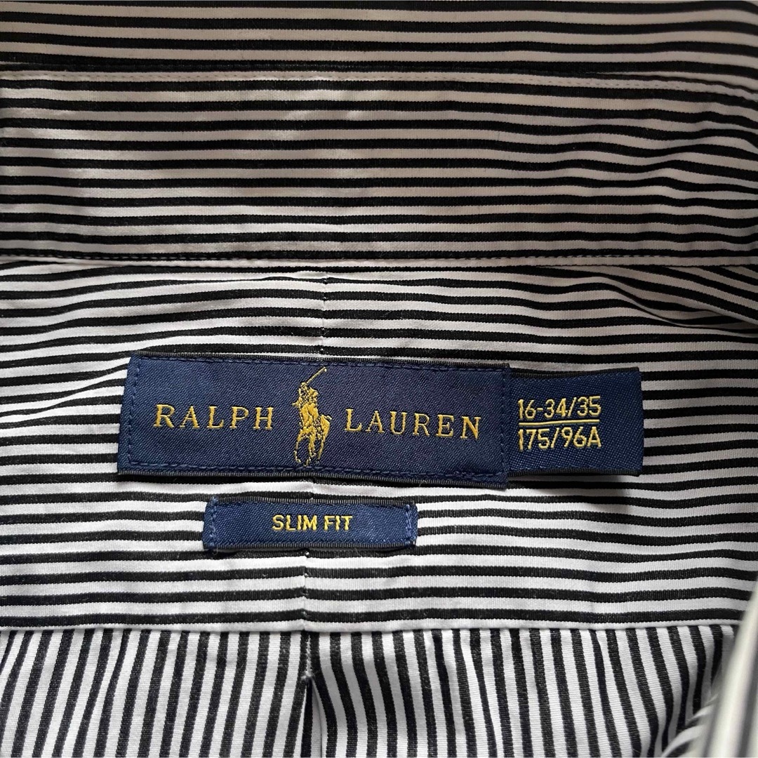 Ralph Lauren(ラルフローレン)のラルフローレン　Ralph Lauren ストライプシャツ　ポニー　刺繍　ロゴ レディースのトップス(シャツ/ブラウス(長袖/七分))の商品写真