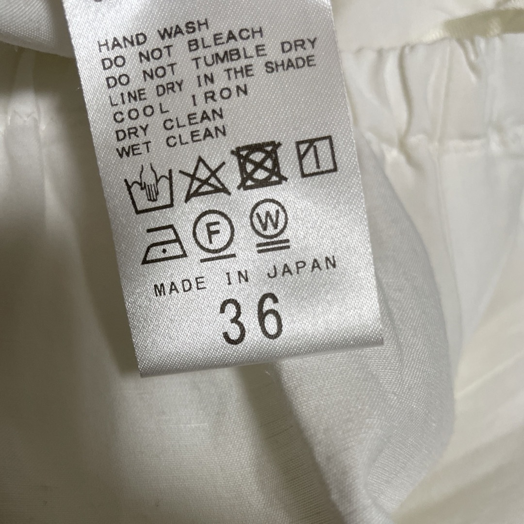 Plage(プラージュ)のPlage プラージュglace flare スカート36フレアホワイト リネン レディースのスカート(ロングスカート)の商品写真