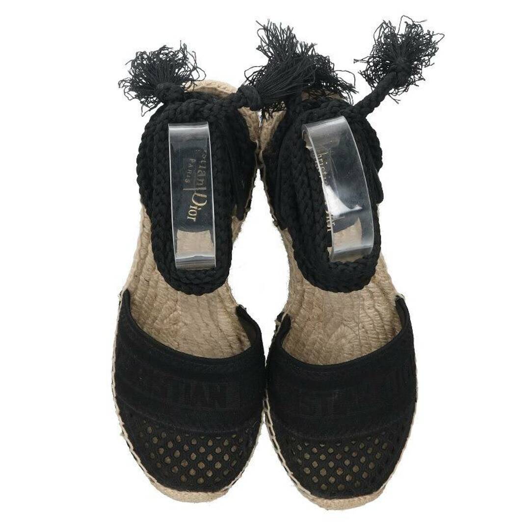 Dior(ディオール)のディオール  エスパドリーユ ロゴ刺繍ウェッジソールサンダル レディース 37 レディースの靴/シューズ(サンダル)の商品写真