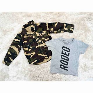 ロデオクラウンズ(RODEO CROWNS)のおまけTシャツ付き RODEO CROWNS Kids デニムジャケット 90(ジャケット/上着)