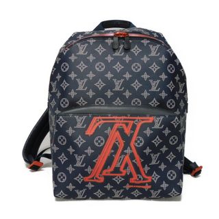 ルイヴィトン(LOUIS VUITTON)のLOUIS VUITTON ルイ・ヴィトン アポロ LVロゴ フラワー ネイビー ピンク 18AW モノグラム インク アップサイドダウン リュックサック バックパック M43676(バッグパック/リュック)