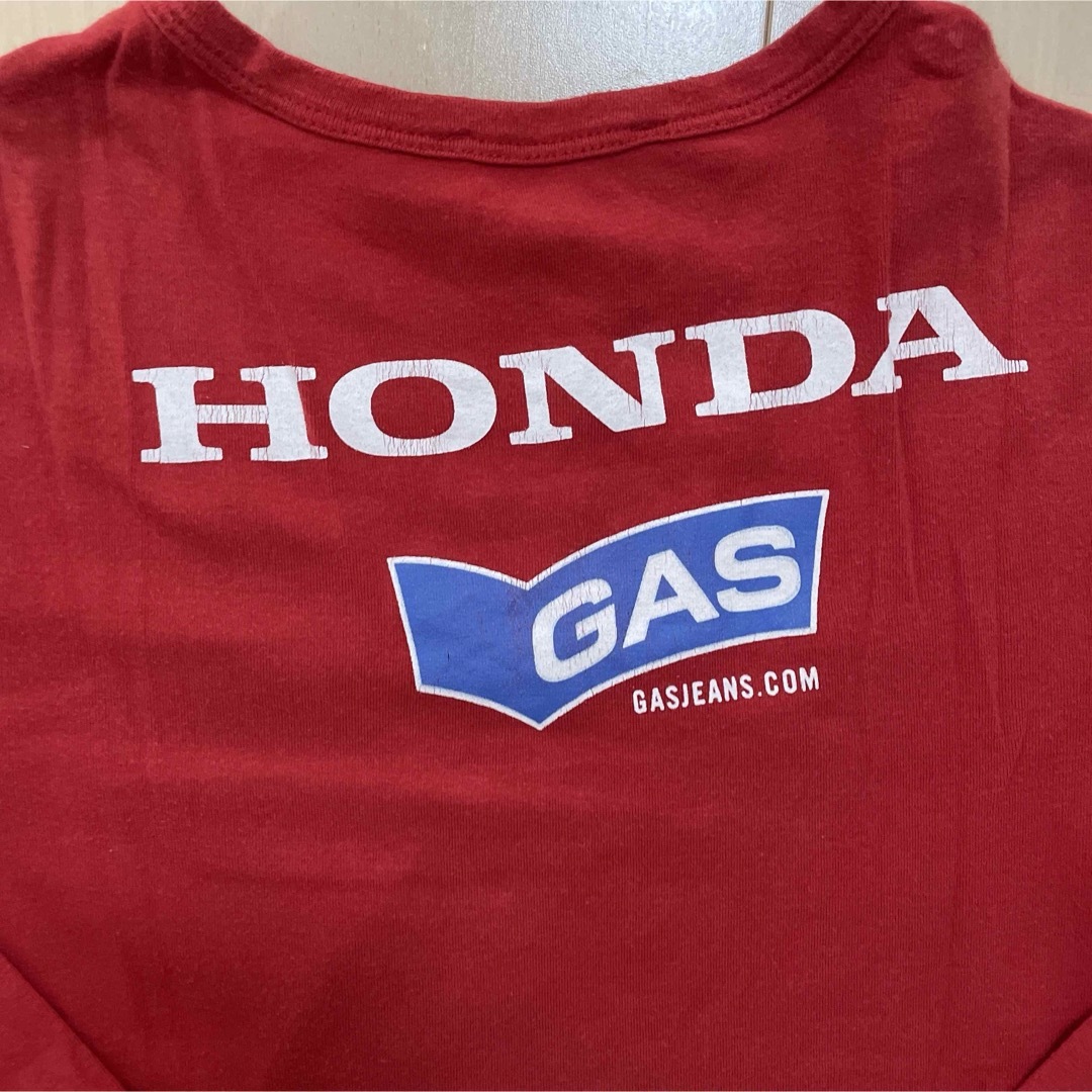 GAS(ガス)のロンT 長袖Tシャツ S GAS HONDA レディース レディースのトップス(Tシャツ(長袖/七分))の商品写真