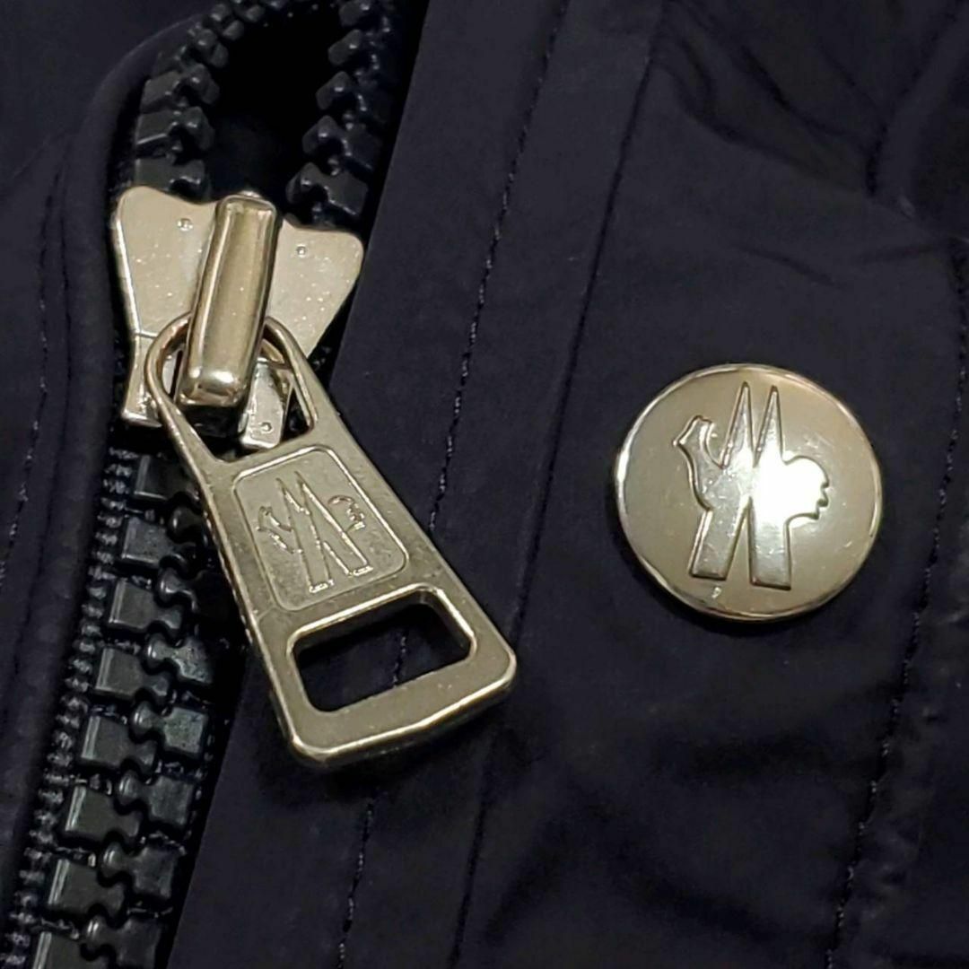 MONCLER(モンクレール)の美品 L モンクレール 20ss HUCHET ブルゾン 紺 トリコロール ロゴ メンズのジャケット/アウター(ブルゾン)の商品写真